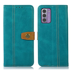 Leather Case Stands Flip Cover Holder M16L for Nokia G42 5G Green