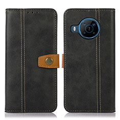 Leather Case Stands Flip Cover Holder M16L for Nokia X100 5G Black