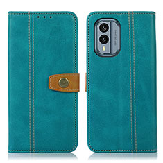 Leather Case Stands Flip Cover Holder M16L for Nokia X30 5G Green