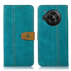 Leather Case Stands Flip Cover Holder M16L for Sharp Aquos R7 Green