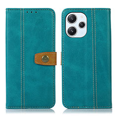Leather Case Stands Flip Cover Holder M16L for Xiaomi Redmi 12 4G Green