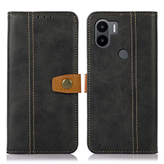 Leather Case Stands Flip Cover Holder M16L for Xiaomi Redmi A1 Plus Black