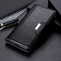 Leather Case Stands Flip Cover Holder M22L for Samsung Galaxy S21 Ultra 5G Black