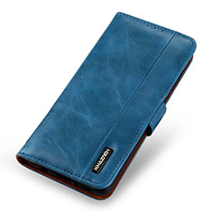 Leather Case Stands Flip Cover Holder M25L for Samsung Galaxy S21 Plus 5G Blue