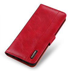 Leather Case Stands Flip Cover Holder M25L for Samsung Galaxy S21 Plus 5G Red