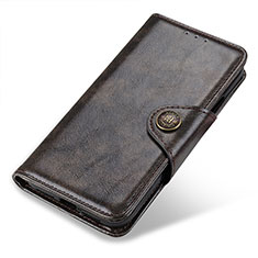 Leather Case Stands Flip Cover Holder M26L for Samsung Galaxy S24 5G Bronze