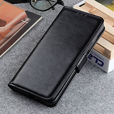 Leather Case Stands Flip Cover Holder ML7 for Motorola Moto G54 5G Black