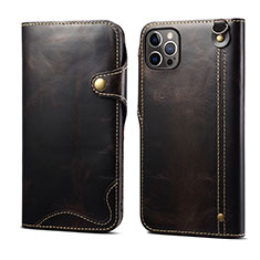 Leather Case Stands Flip Cover Holder MT1 for Apple iPhone 14 Pro Black