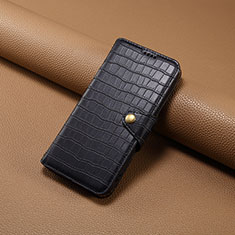 Leather Case Stands Flip Cover Holder MT4 for Apple iPhone 14 Pro Black