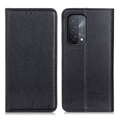 Leather Case Stands Flip Cover Holder N01P for OnePlus Nord N200 5G Black