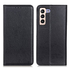 Leather Case Stands Flip Cover Holder N01P for Samsung Galaxy S21 FE 5G Black