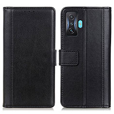 Leather Case Stands Flip Cover Holder N02P for Xiaomi Poco F4 GT 5G Black