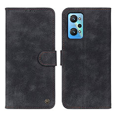 Leather Case Stands Flip Cover Holder N03P for Realme GT Neo 3T 5G Black