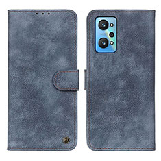 Leather Case Stands Flip Cover Holder N03P for Realme GT Neo 3T 5G Blue