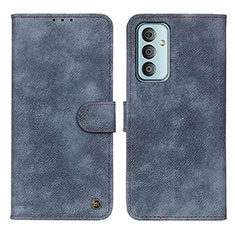 Leather Case Stands Flip Cover Holder N03P for Samsung Galaxy F13 4G Blue