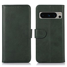 Leather Case Stands Flip Cover Holder N04P for Google Pixel 8 Pro 5G Green