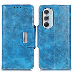 Leather Case Stands Flip Cover Holder N04P for Motorola Moto Edge 30 Pro 5G Sky Blue