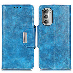 Leather Case Stands Flip Cover Holder N04P for Motorola Moto G Stylus (2022) 4G Sky Blue