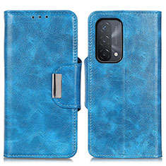Leather Case Stands Flip Cover Holder N04P for OnePlus Nord N200 5G Sky Blue