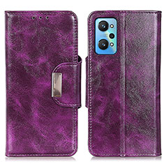 Leather Case Stands Flip Cover Holder N04P for Realme GT Neo 3T 5G Purple