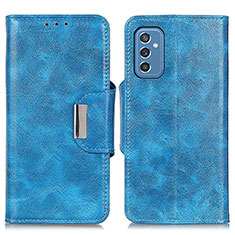 Leather Case Stands Flip Cover Holder N04P for Samsung Galaxy M52 5G Sky Blue
