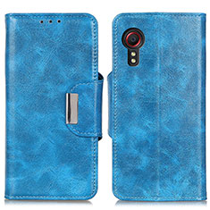 Leather Case Stands Flip Cover Holder N04P for Samsung Galaxy XCover 5 SM-G525F Sky Blue