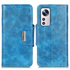 Leather Case Stands Flip Cover Holder N04P for Xiaomi Mi 12 5G Sky Blue