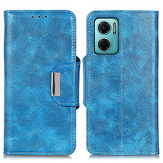 Leather Case Stands Flip Cover Holder N04P for Xiaomi Redmi Note 11E 5G Sky Blue