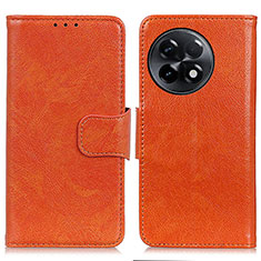 Leather Case Stands Flip Cover Holder N05P for OnePlus 11R 5G Orange