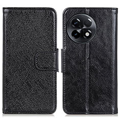 Leather Case Stands Flip Cover Holder N05P for OnePlus Ace 2 5G Black