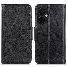 Leather Case Stands Flip Cover Holder N05P for OnePlus Nord CE 3 5G Black