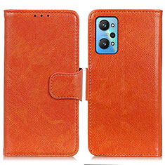 Leather Case Stands Flip Cover Holder N05P for Realme GT Neo 3T 5G Orange