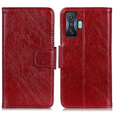 Leather Case Stands Flip Cover Holder N05P for Xiaomi Poco F4 GT 5G Red