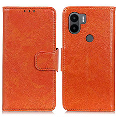 Leather Case Stands Flip Cover Holder N05P for Xiaomi Redmi A1 Plus Orange