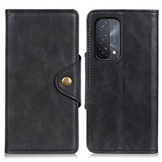 Leather Case Stands Flip Cover Holder N06P for OnePlus Nord N200 5G Black
