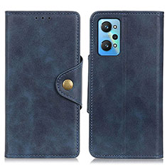Leather Case Stands Flip Cover Holder N06P for Realme GT Neo 3T 5G Blue