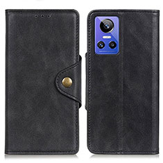 Leather Case Stands Flip Cover Holder N06P for Realme GT Neo3 5G Black