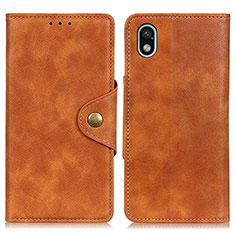 Leather Case Stands Flip Cover Holder N06P for Sony Xperia Ace III Brown