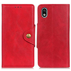 Leather Case Stands Flip Cover Holder N06P for Sony Xperia Ace III Red