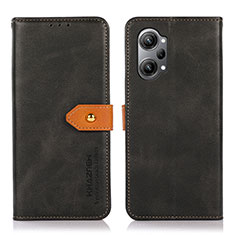 Leather Case Stands Flip Cover Holder N07P for Oppo K10 Pro 5G Black