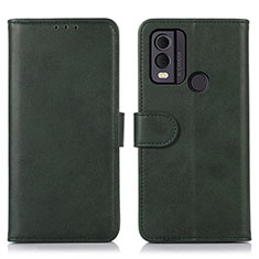 Leather Case Stands Flip Cover Holder N08P for Nokia C22 Green