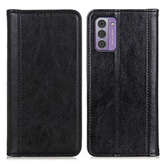 Leather Case Stands Flip Cover Holder N08P for Nokia G310 5G Black