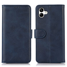 Leather Case Stands Flip Cover Holder N08P for Samsung Galaxy A04 4G Blue