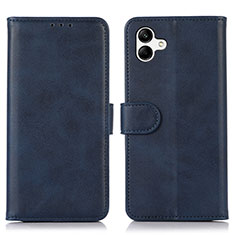 Leather Case Stands Flip Cover Holder N08P for Samsung Galaxy A04E Blue