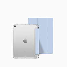 Leather Case Stands Flip Cover Holder P04 for Apple iPad 10.2 (2020) Sky Blue