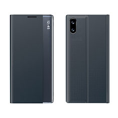 Leather Case Stands Flip Cover Holder Q04H for Xiaomi Redmi 9A Dark Gray