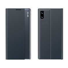 Leather Case Stands Flip Cover Holder Q04H for Xiaomi Redmi 9i Dark Gray
