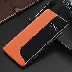 Leather Case Stands Flip Cover Holder QH1 for Huawei Mate 60 Orange
