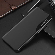 Leather Case Stands Flip Cover Holder QH2 for Samsung Galaxy A51 4G Black