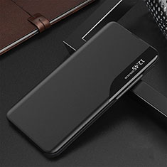 Leather Case Stands Flip Cover Holder QH3 for Samsung Galaxy M21 Black